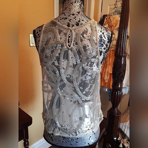 Sheer sequin camisole - Picture 5 of 7